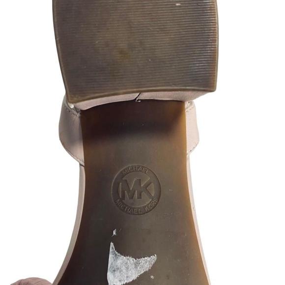 Michael Kors - Ruffle Pink Block Ankle Strap Sandal - Size 9 - Picture 7 of 8